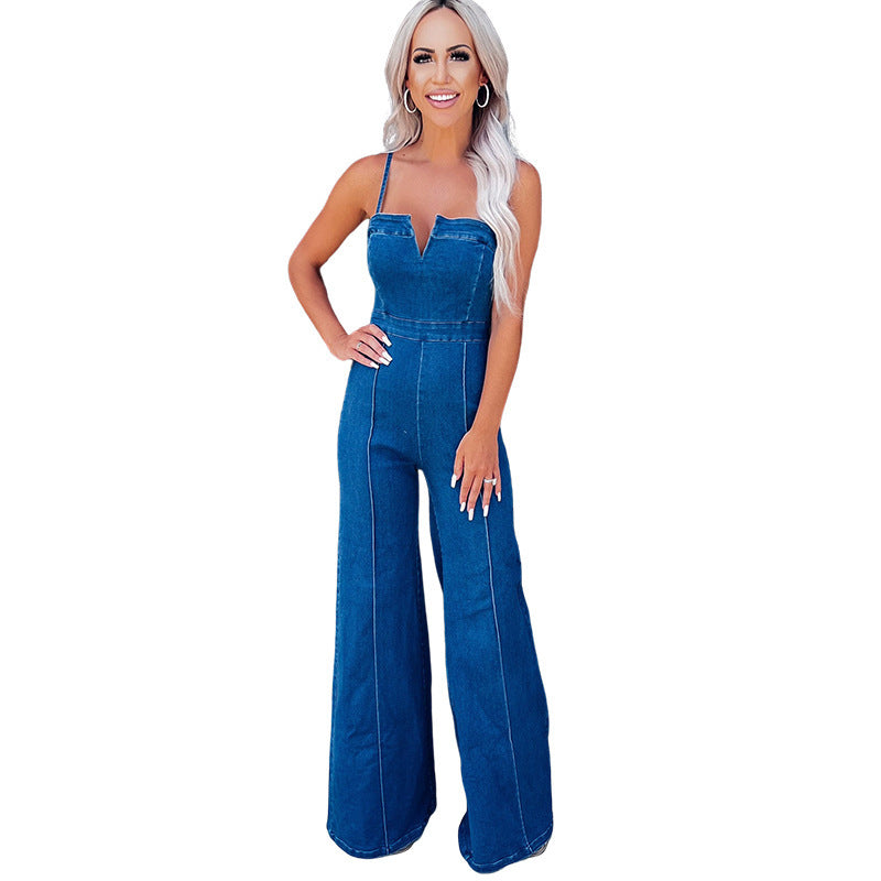 Variantbild für Damen High-Waist-Hose, gerades Bein, 100% Baumwolle-1