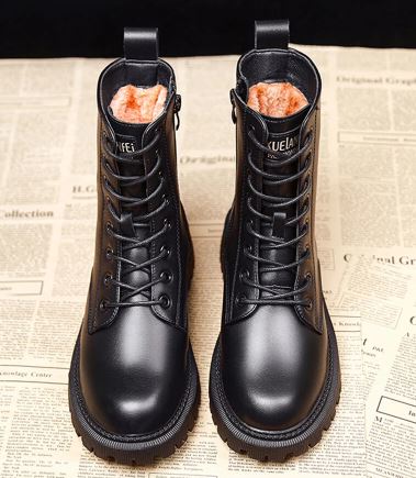 Damen Ankelstiefel Wasserdichter Synthetik Bequem-4