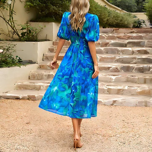 Damen-Midikleid, modernes Design, weicher Stoff-3