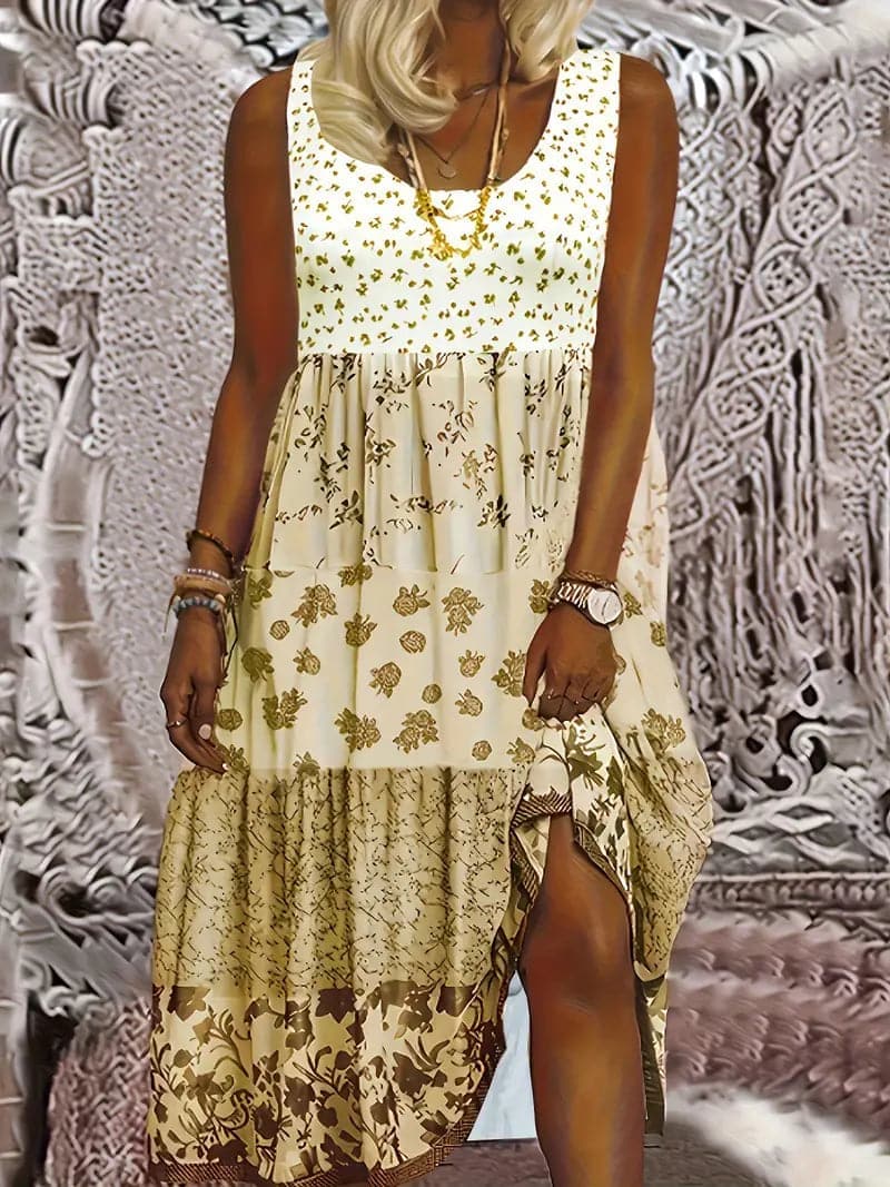 Variant image for Damen Ärmelloses Sommerkleid Elegant Leichtes Material-7