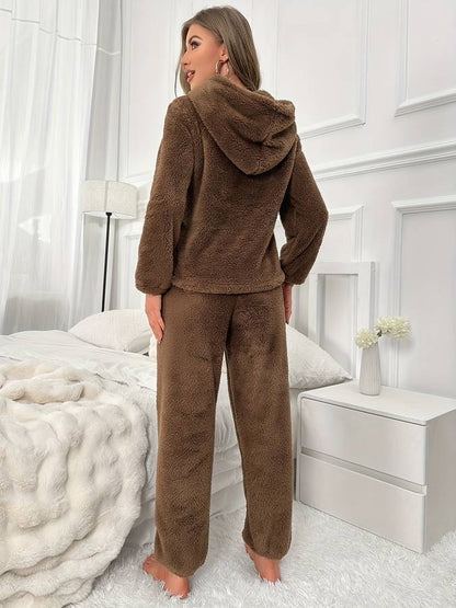 Damen-Hausanzug, lässig, weiches Design, aus atmungsaktivem Material-3
