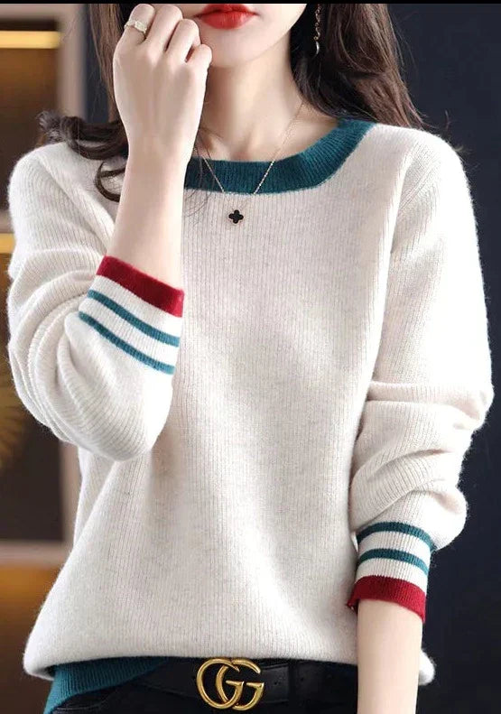 Damenpullover, monochrom, aus weicher Faser – perfekt für Alltag und Fest, normale Passform, S-XL 8