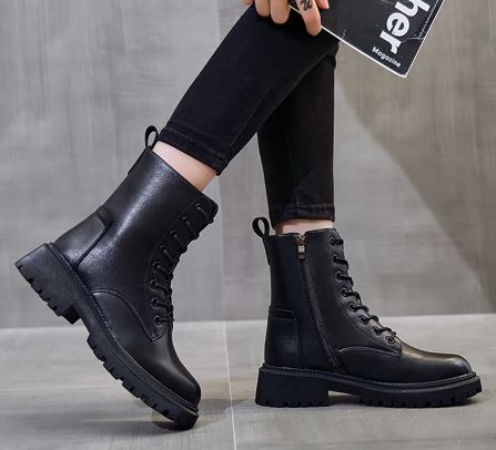Damen Ankelstiefel Wasserdichter Synthetik Bequem-3