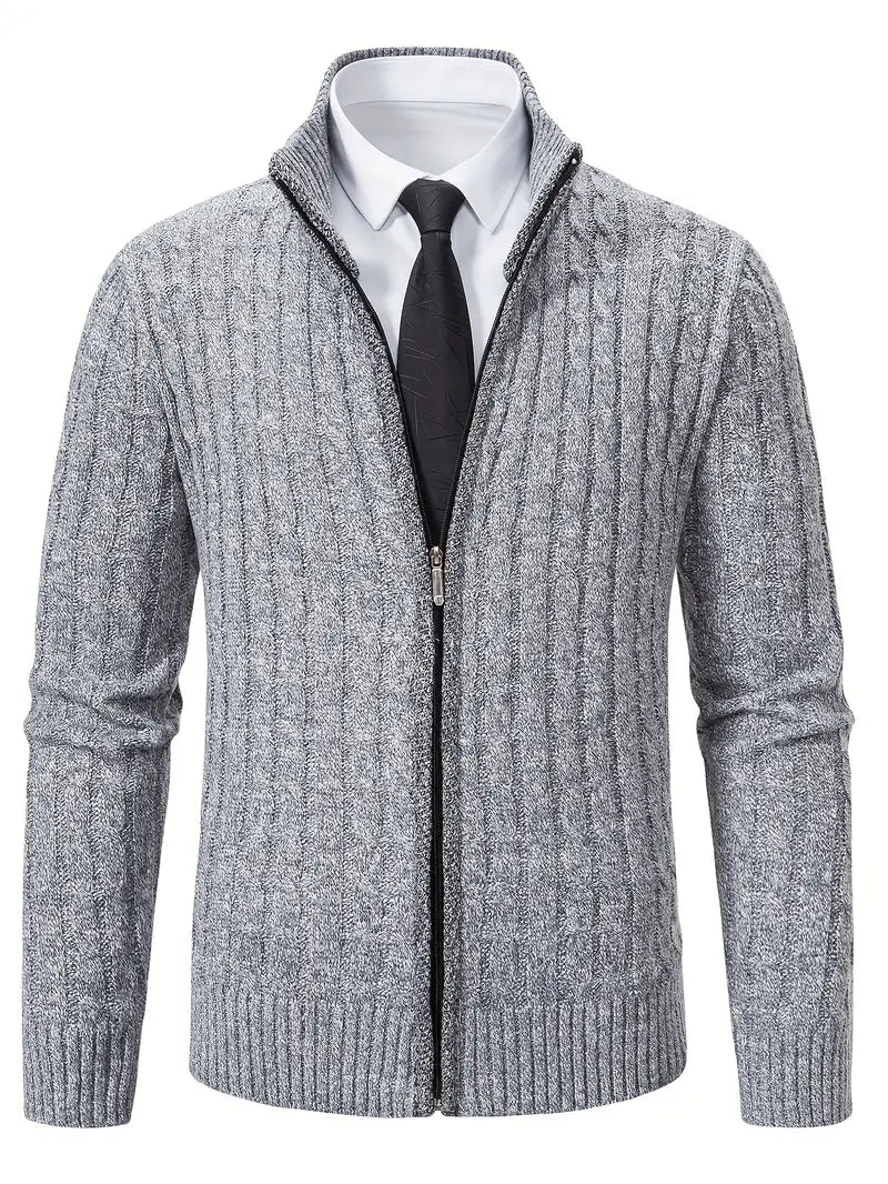Damen-Lange Strickjacke, Trendiges Gestricktes Acryl-1