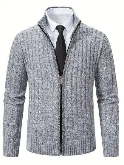 Damen-Lange Strickjacke, Trendiges Gestricktes Acryl-1