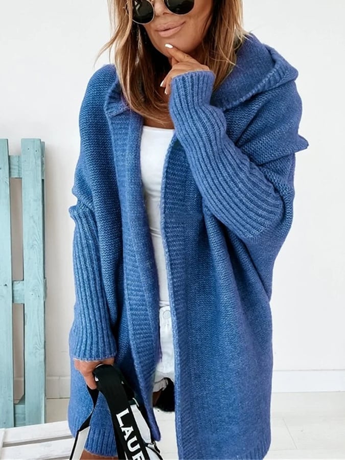 Damen-Strickjacke mit Kapuze aus weichem Material – modernes Design, normale Passform, maschinenwaschbar, für Herbst und Winter 10