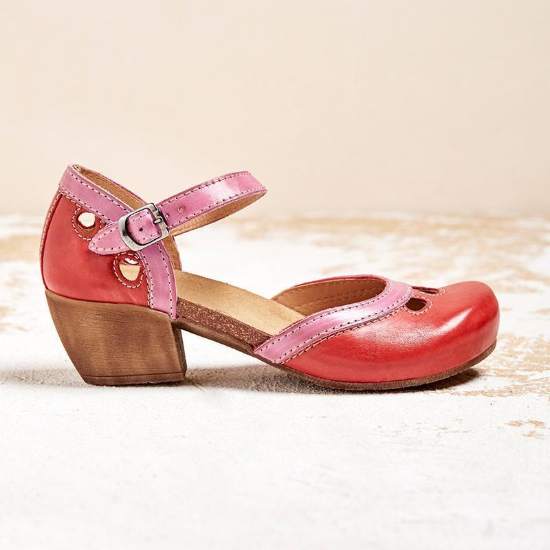 Damen-Schuhe, bequemes Leder, ergonomisches Design-4
