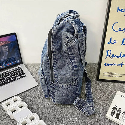 Damen-Rucksack, großes Fassungsvermögen, Polyester, Retro-Design-6