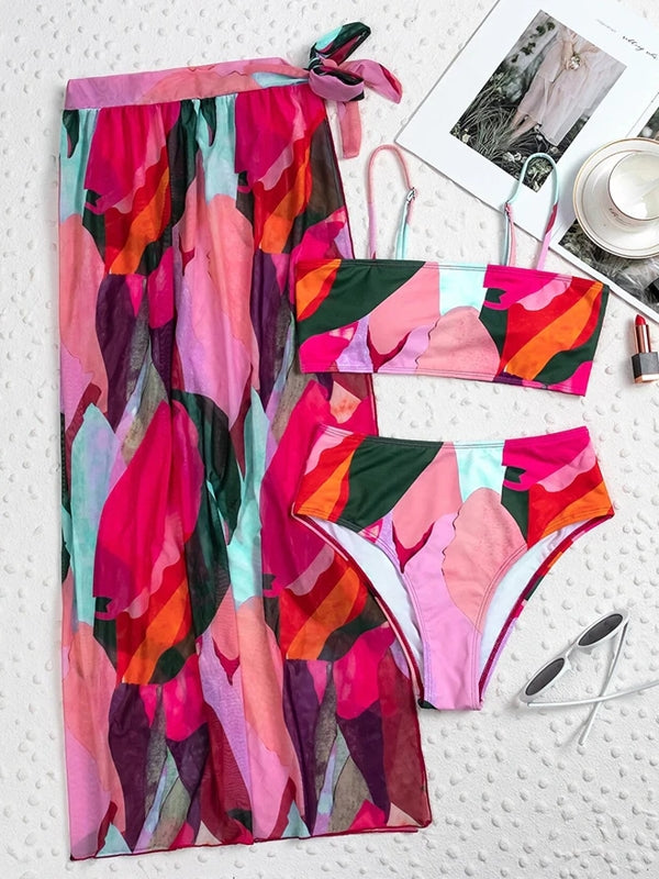 Variant image for Badeanzug Damen Dreiteilig Bikini-Set Baumwolle und Elasthan-13