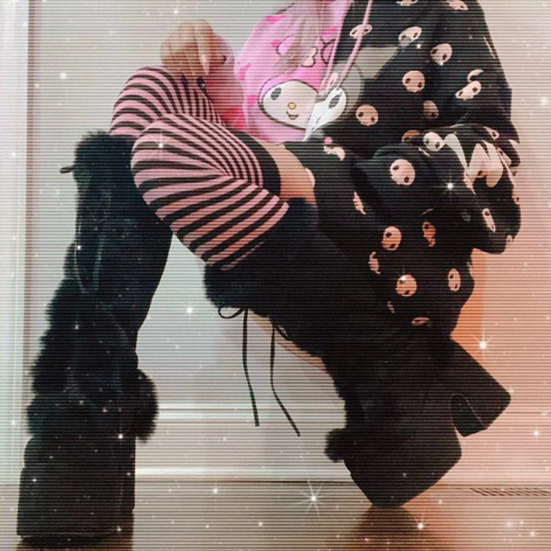 Damen-Stiefeletten mit hohem Schaft aus Leder-6