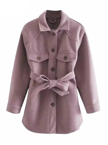 Damenjacke Wendekragen Langärmlig Polyester-3