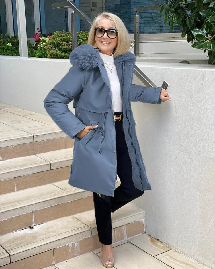 Variant image for Damen-Lange Winterjacke, Oversized, Hochwertiges Material-6