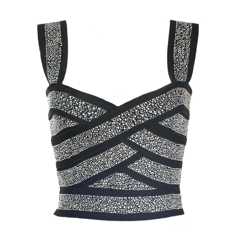 Damen-Crop-Top, Streetwear, Acetat, Polyester, Spandex 1