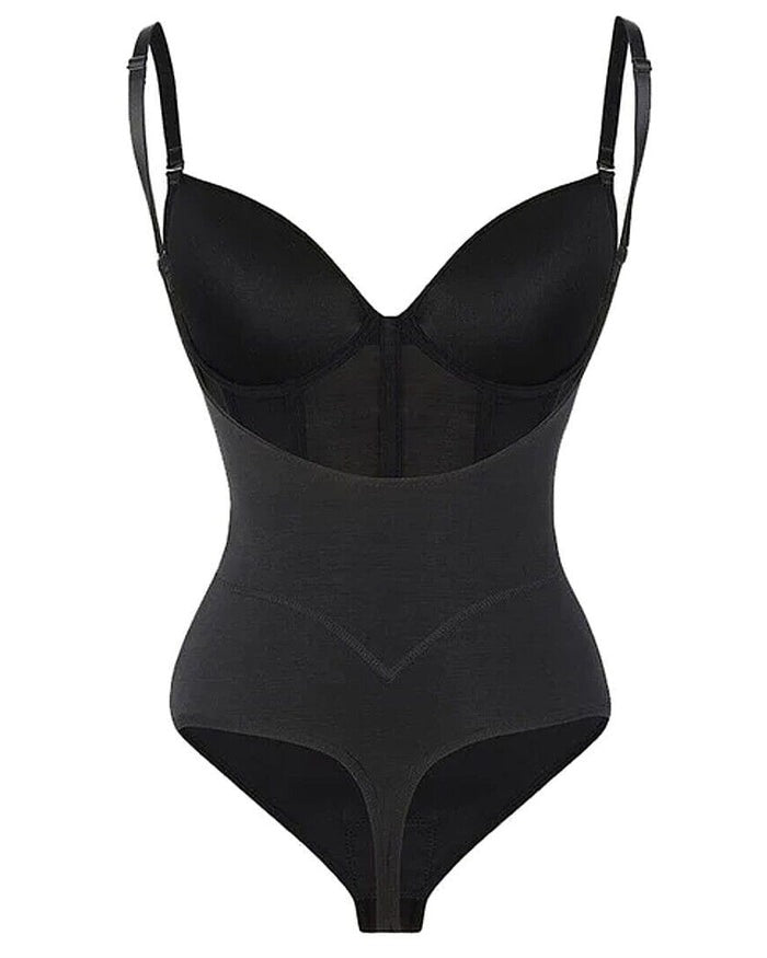 Bodysuit für Frauen mit gepolsterten Cups und verstellbaren Trägern – Mesh-Design und formende Passform 6