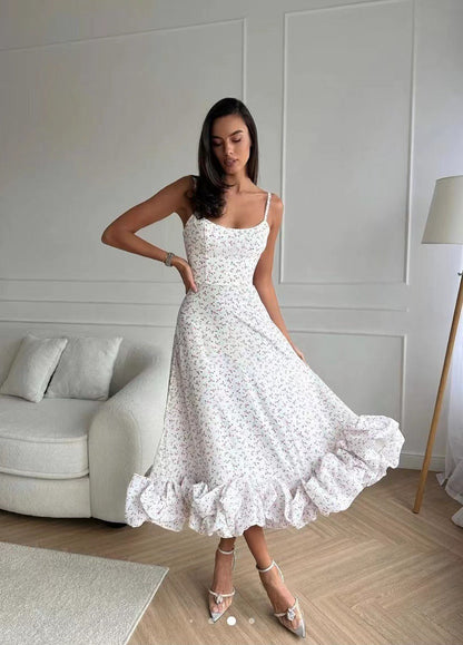 Variant image for Damen-Maxikleid, geraffter Saum, hochwertiger Stoff-26