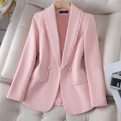 Variant image for Damen-Tweedmantel, klassischer Stil, Polyester-8