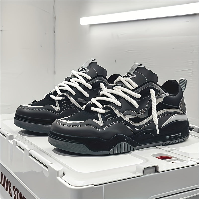 Herren-Sneakers, Skate, Stil, geometrisches Synthetikmaterial-3