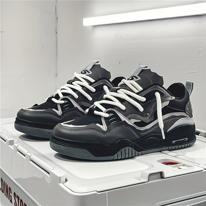 Herren-Sneakers, Skate, Stil, geometrisches Synthetikmaterial-3