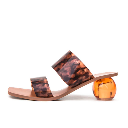 Damen-Slip-On-Sandalen, transparent, PVC, Gummisohle-1
