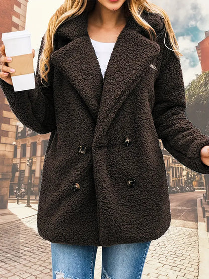 Variant image for Damen-Plüschjacke, Teddy-Design, Nallat, Polyester-6