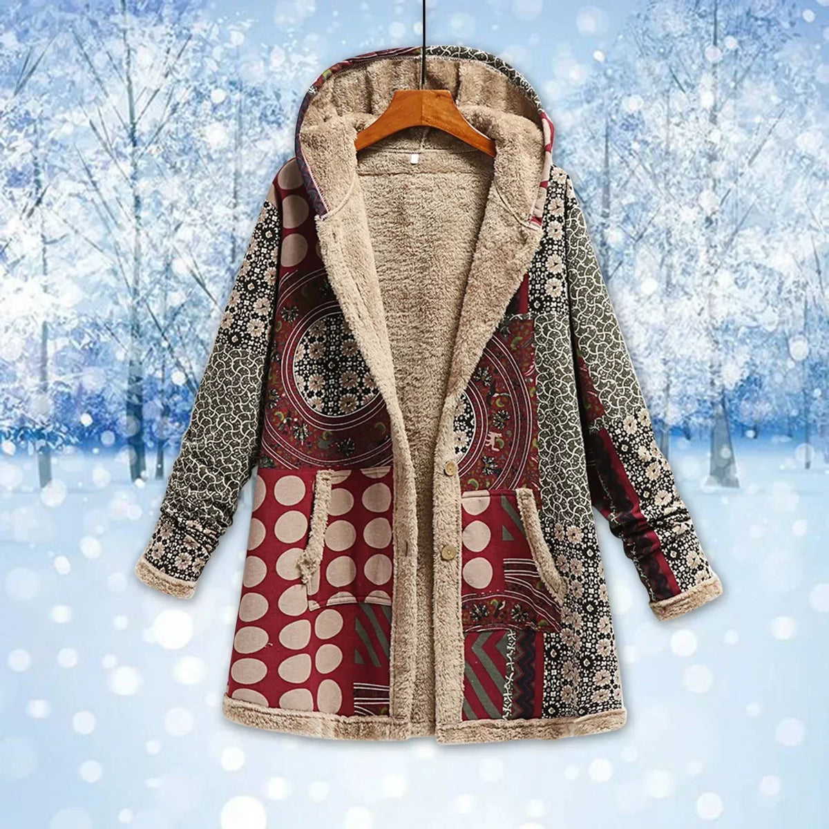 Damen-Fleecejacke, weich, trendig, Fleece-2