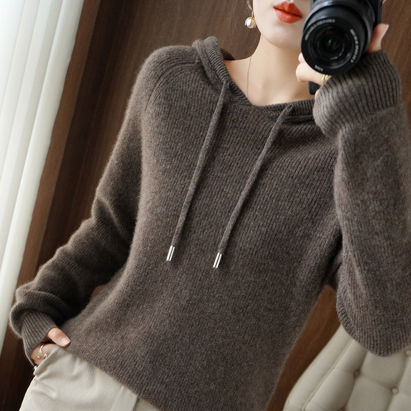 Langer Damen-Hoodie aus 100 % Baumwolle – lässige Passform mit Kapuze, modernes Design für den Alltag 5