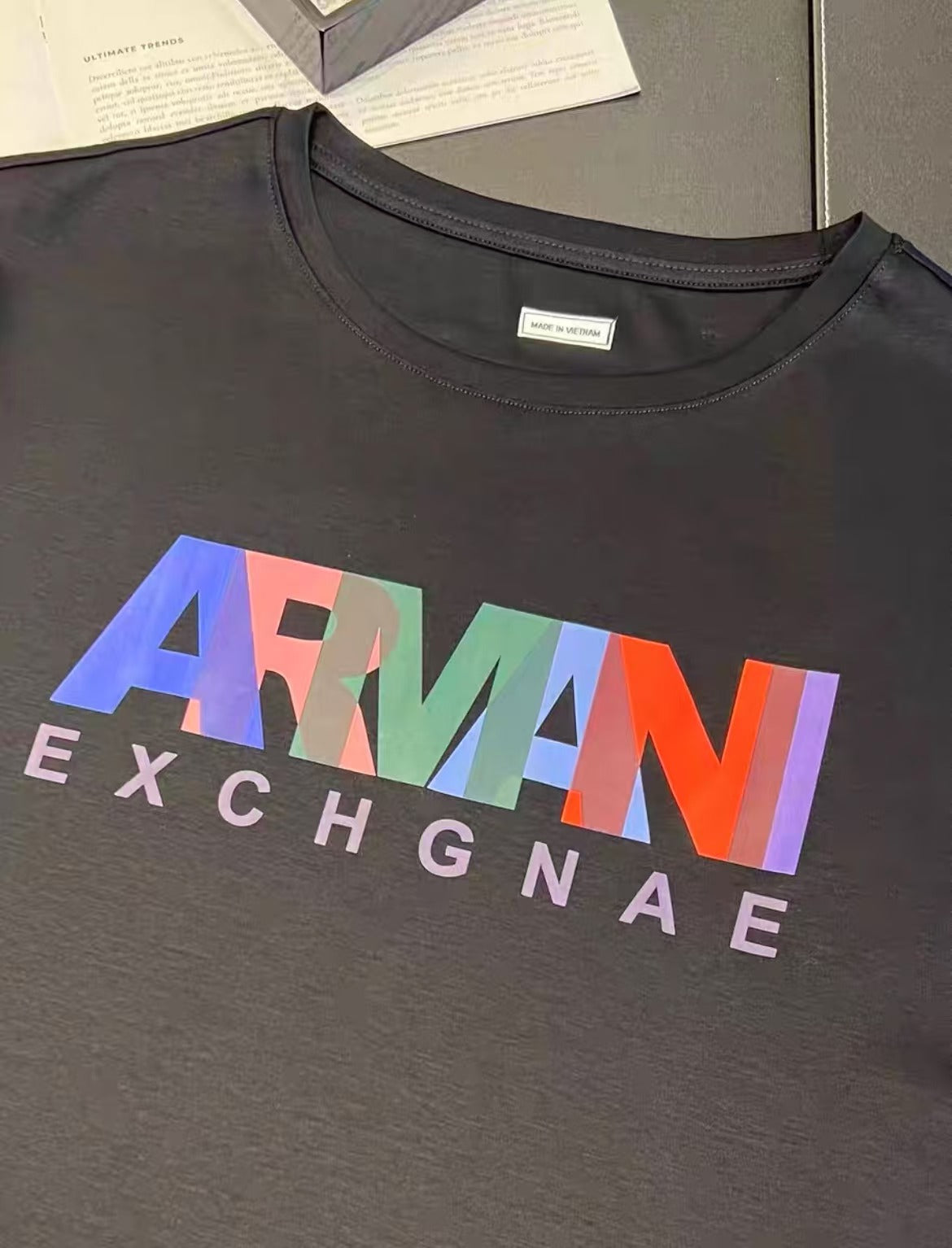Unisex-Langarm-T-Shirt, Baumwolle, Rundhalsausschnitt-2