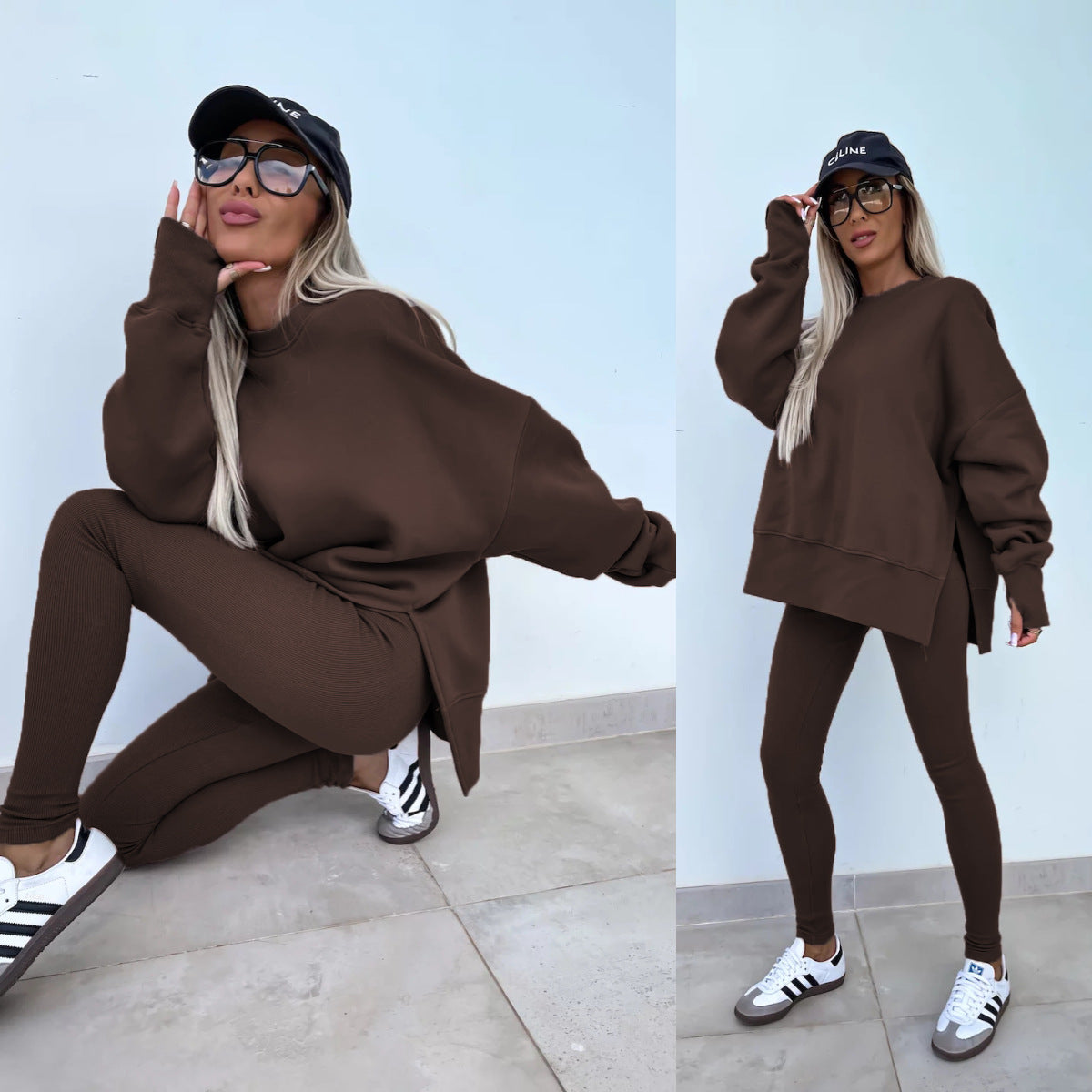 Lässiges Damen-Winter-Set mit langen Ärmeln – strapazierfähiges Polyester, modernes Design für kalte Tage 3