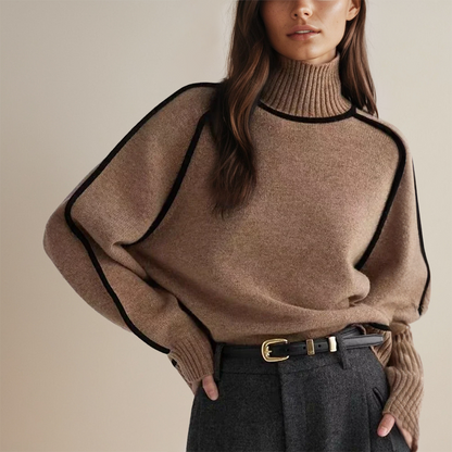 Damen-Pullover, gestrickter koreanischer Stil, aus weicher Kaschmirmischung-1