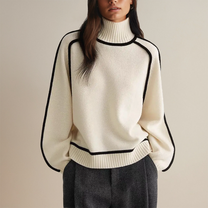 Damen-Pullover, gestrickter koreanischer Stil, aus weicher Kaschmirmischung-5
