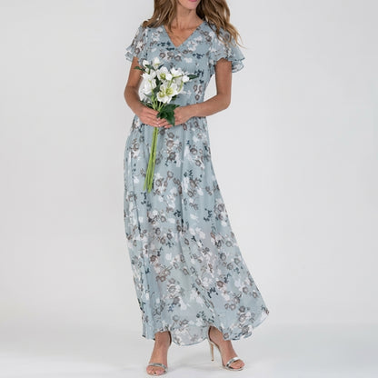 Damen Blumenmuster Sommerkleid