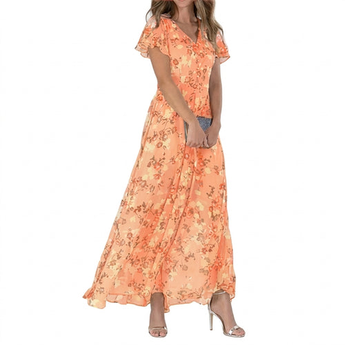 Damen Blumenmuster Sommerkleid