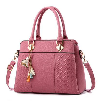 Damentasche, Crossbody mit Quasten und Stickereien aus PU-Leder-4