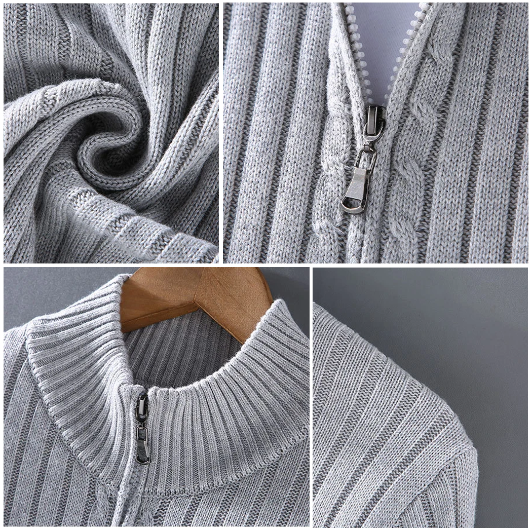 Herren-Rollkragenpullover, Pullover, atmungsaktiv, klassischer Stil-3