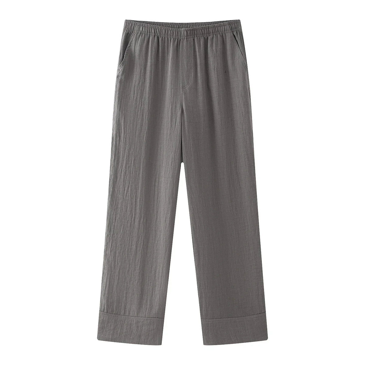Damen-Set: V-förmiges Wickel-Top, weite Hose, atmungsaktiver Stoff-2