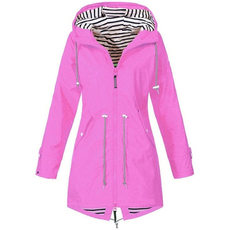 Damenjacke mit Kapuze und warmem Futter, femininer Schnitt, hochwertiges Material 12
