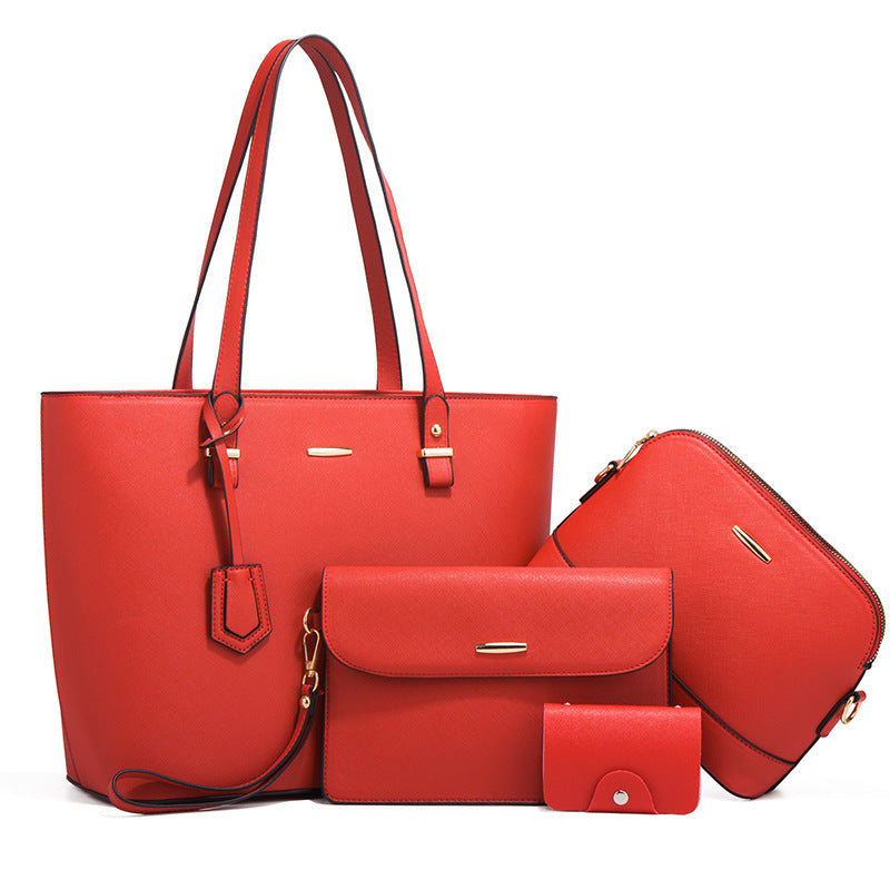 Mama-Kind-Tasche Vierteilig Trendy PU Mittelgroß 4