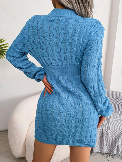Damen-Strickkleid, lässiger Stil, weiches Material-2
