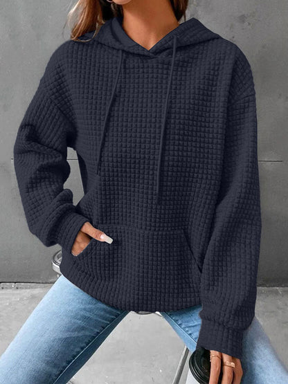 Damen-Kapuzenpullover mit modernem Design aus 100% Baumwolle-2