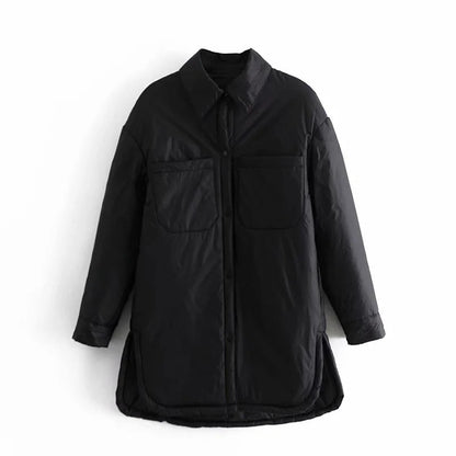 Variant image for Damen Oversized Mantel aus Polyester für den Winter-11
