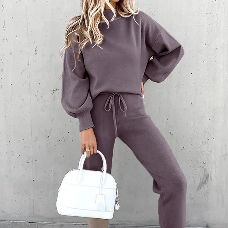 Damen-Jogginganzug Bequeme Loungewear Baumwollmischung 2