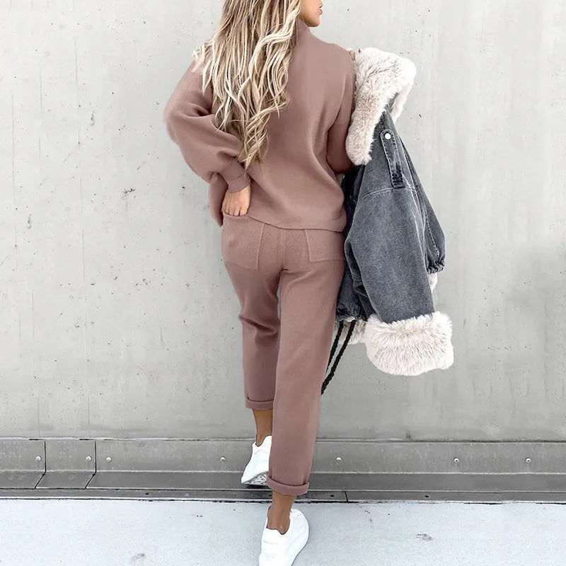 Damen-Jogginganzug Bequeme Loungewear Baumwollmischung 10