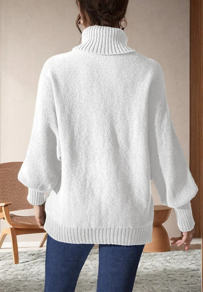 Damen-Strickpullover mit lockerer Passform und weiten Ärmeln, 100 % Acryl-2