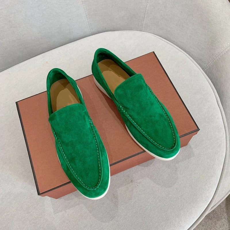 Herren-Loafer, Wildleder, elegantes Design, mit detaillierten Nähten-5