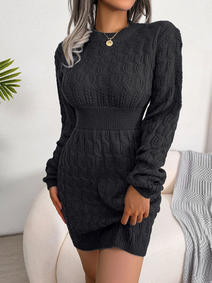 Variant image for Damen-Strickkleid, lässiger Stil, weiches Material-7