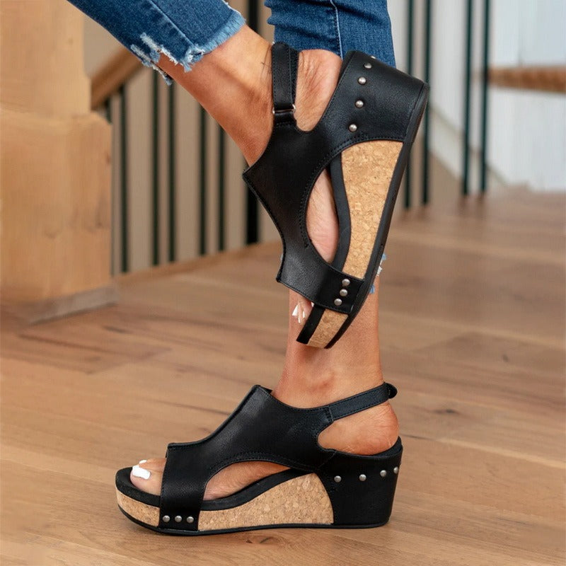 Herren-Sandalen, Leder, verstellbarer Riemen, Sommer-3