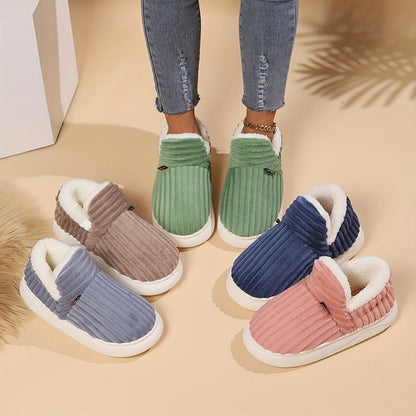 Damen-Pantoffeln, weicher Plüsch, Design, für Innenbereich-4