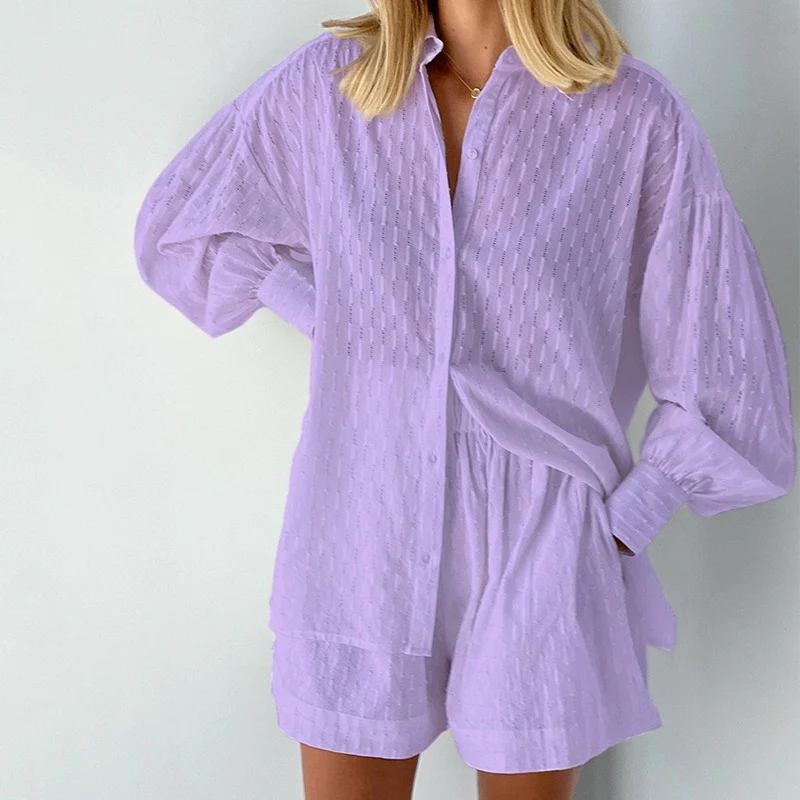 Damen-Casual, zweiteilig, Set, weicher Baumwollmix-6