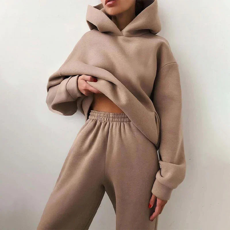 Fleece-Trainingsanzug für Herren aus Polyester – bequem und warm für Training und Entspannung, normale Passform, mehrere Größen 1