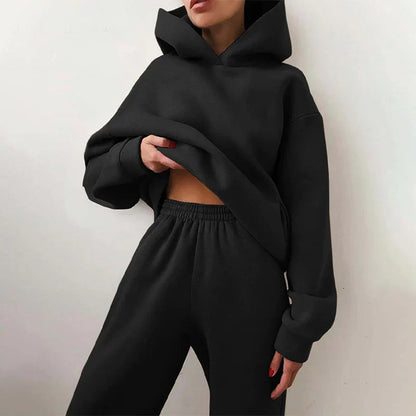 Fleece-Trainingsanzug für Herren aus Polyester – bequem und warm für Training und Entspannung, normale Passform, mehrere Größen 5